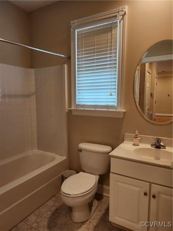 3902 Amberleigh Blvd, Chesterfield, VA 23236 - bathroom featuring vanity, shower / tub combination, and tile patterned floors