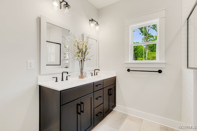 9157 Terroir Ln, New Kent, VA 23124 - full bathroom with double vanity and a shower