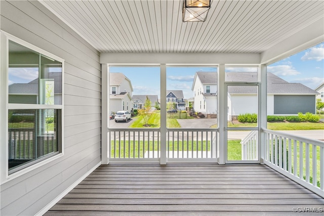 9130 Terroir Ln, New Kent, VA 23124 - unfurnished sunroom with a residential view