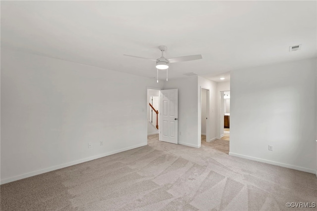 9131 Terroir Ln, New Kent, VA 23124 - empty room with ceiling fan and light carpet
