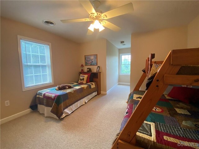 4554 Plank Rd, Kenbridge, VA 23944 - bedroom with carpet and ceiling fan