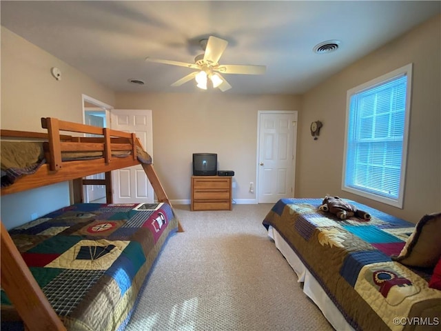 4554 Plank Rd, Kenbridge, VA 23944 - bedroom featuring carpet floors and a ceiling fan