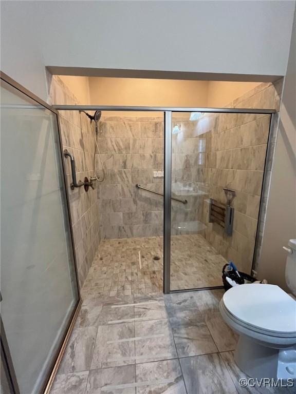 12468 Side Saddle Ln, Ashland, VA 23005 - bathroom with toilet and a stall shower