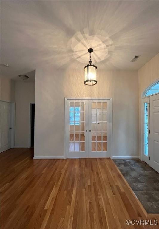 12468 Side Saddle Ln, Ashland, VA 23005 - entryway with french doors and wood finished floors