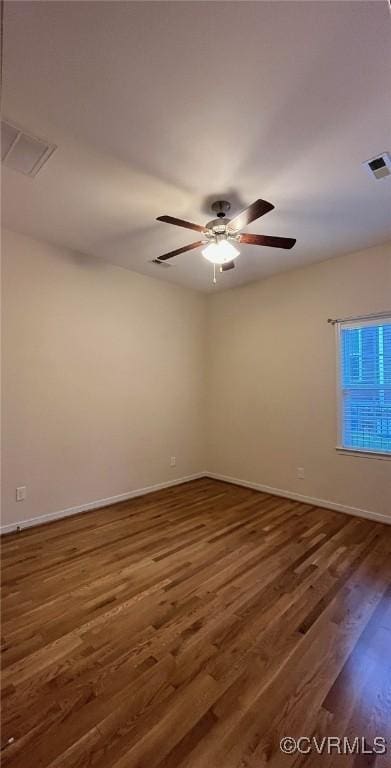 12468 Side Saddle Ln, Ashland, VA 23005 - unfurnished room with wood finished floors and a ceiling fan
