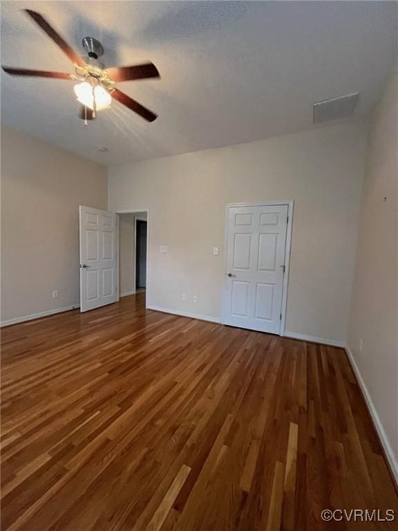 12468 Side Saddle Ln, Ashland, VA 23005 - unfurnished room featuring a ceiling fan and wood finished floors