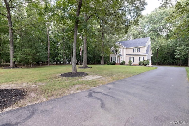 13813 Bluff Ridge Dr, Chesterfield, VA 23838 - view of front of home featuring a front lawn and driveway