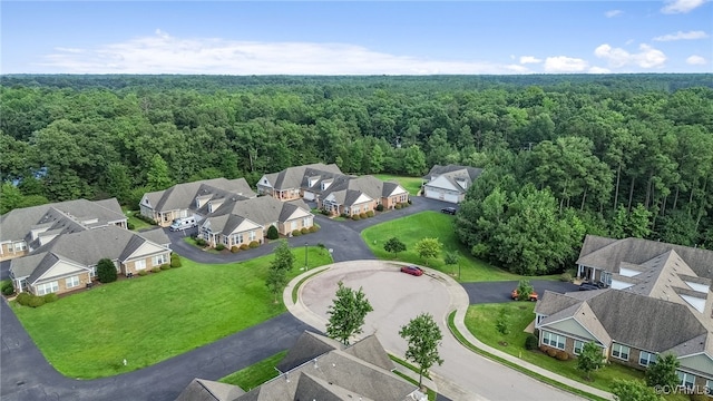 5915 E Stonepath Garden Dr, Chester, VA 23831 - aerial perspective of suburban area with a forest