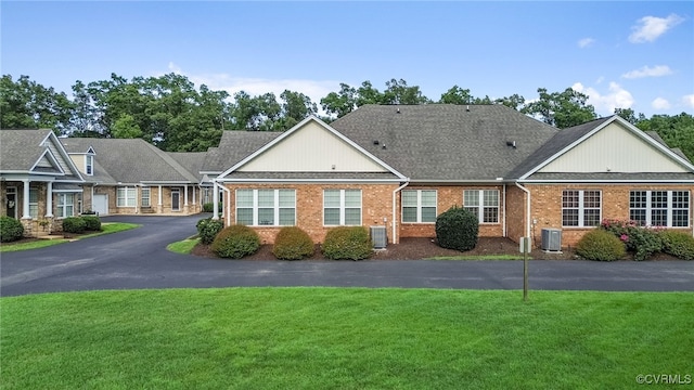 5915 E Stonepath Garden Dr, Chester, VA 23831 - view of front of home featuring a front lawn and brick siding