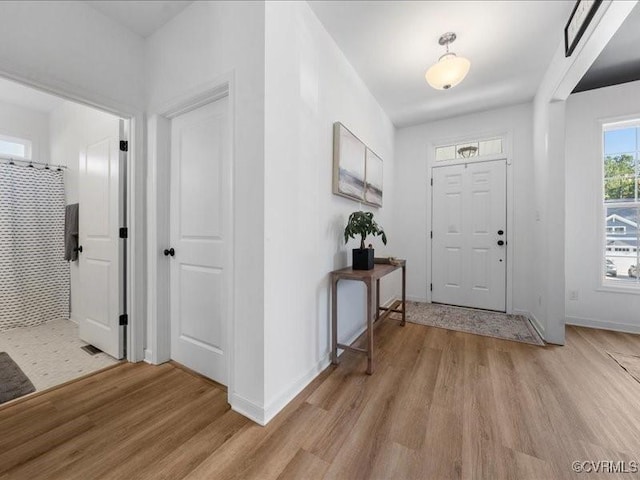 9913 Craftsbury Dr, Midlothian, VA 23112 - foyer with light wood-style floors