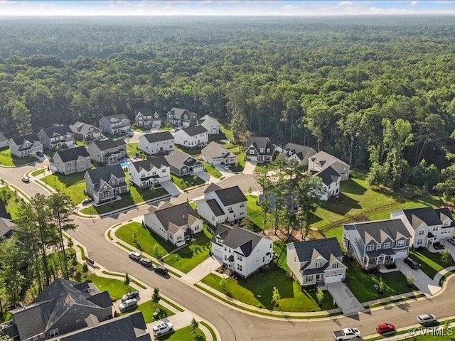 9913 Craftsbury Dr, Midlothian, VA 23112 - aerial perspective of suburban area featuring a forest
