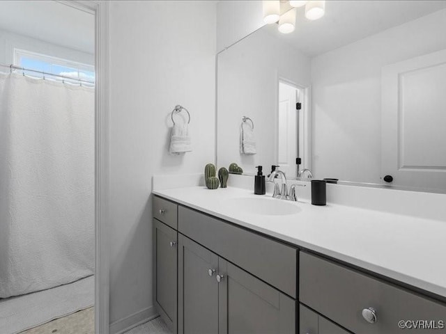 9913 Craftsbury Dr, Midlothian, VA 23112 - full bath with vanity and a shower with shower curtain