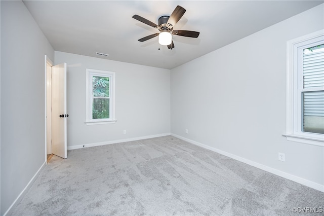 1436 Porters Mill Ter, Chesterfield, VA 23114 - spare room featuring light carpet and a ceiling fan