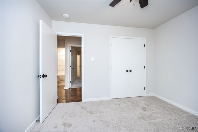 1436 Porters Mill Ter, Chesterfield, VA 23114 - unfurnished bedroom with carpet, ceiling fan, and a closet