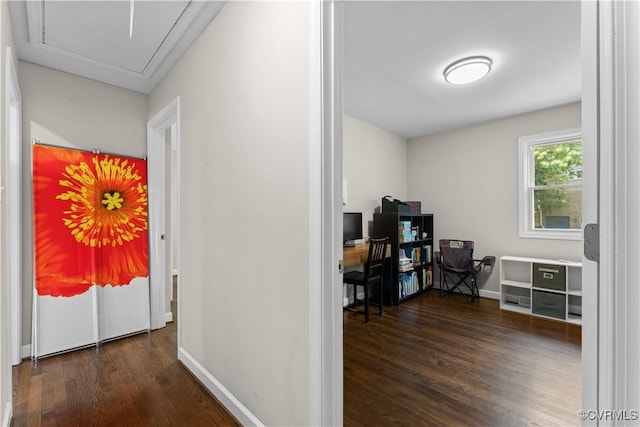 2419 Fon Du Lac Rd, Henrico, VA 23229 - office space with dark wood-style floors and baseboards