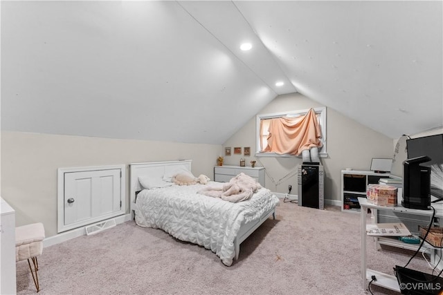 2419 Fon Du Lac Rd, Henrico, VA 23229 - bedroom with lofted ceiling and carpet