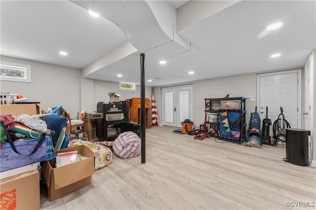 2419 Fon Du Lac Rd, Henrico, VA 23229 - basement with wood finished floors and recessed lighting