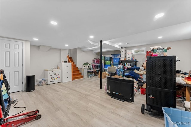 2419 Fon Du Lac Rd, Henrico, VA 23229 - playroom with wood finished floors and recessed lighting