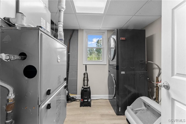 2419 Fon Du Lac Rd, Henrico, VA 23229 - utilities featuring stacked washing machine and dryer and heating unit