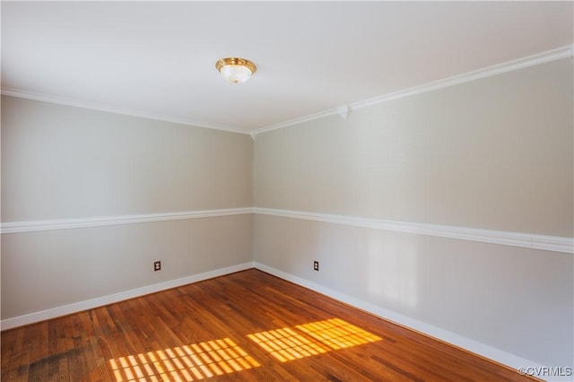 12703 Kelsey Pointe Ct, Chester, VA 23831 - spare room with wood finished floors and crown molding
