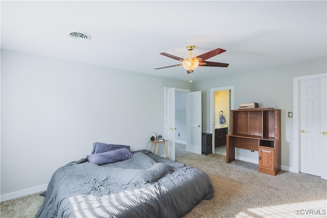 12703 Kelsey Pointe Ct, Chester, VA 23831 - bedroom featuring light carpet and ceiling fan