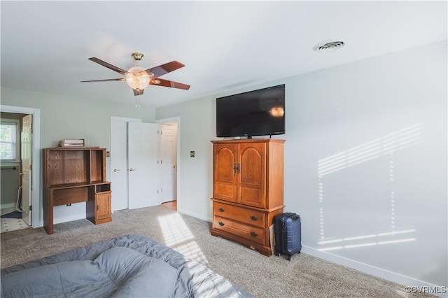 12703 Kelsey Pointe Ct, Chester, VA 23831 - bedroom featuring light carpet and ceiling fan