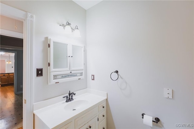 12703 Kelsey Pointe Ct, Chester, VA 23831 - bathroom with vanity and wood finished floors