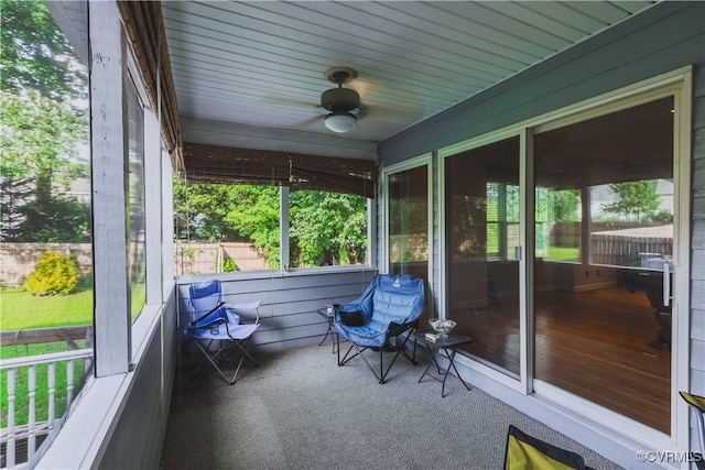 12703 Kelsey Pointe Ct, Chester, VA 23831 - sunroom with ceiling fan