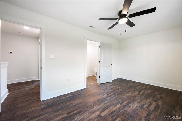 1175 Anderson Hwy, Cumberland, VA 23040 - unfurnished room featuring dark wood-type flooring and a ceiling fan
