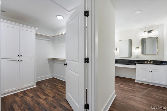 1175 Anderson Hwy, Cumberland, VA 23040 - spacious closet with dark wood finished floors