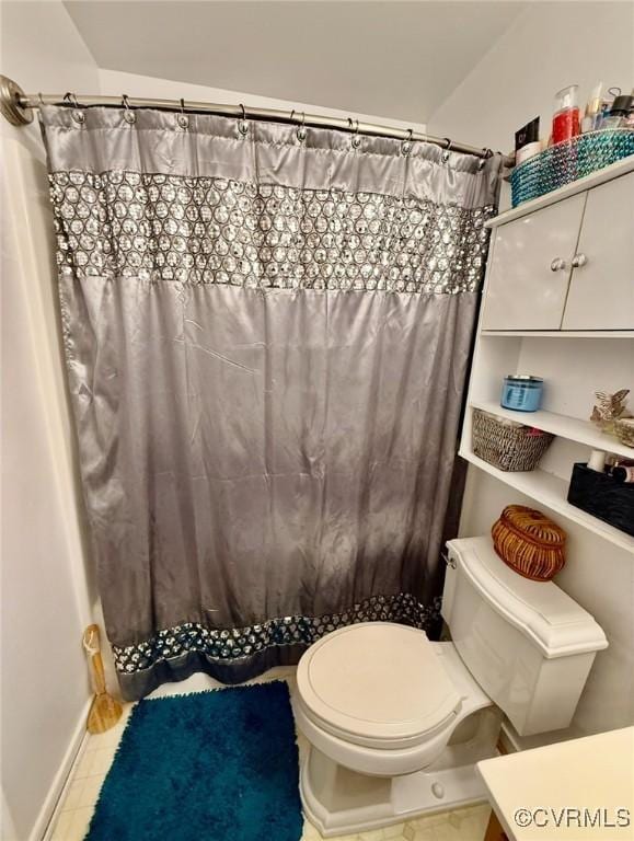 7016 Narragansett Ct, Hanover, VA 23111 - full bathroom with tile patterned floors and a shower with curtain