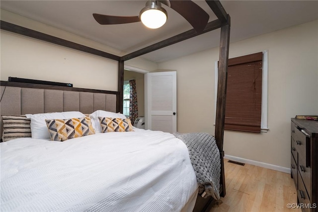 9349 Quinnford Blvd, Chesterfield, VA 23237 - bedroom with light wood-type flooring and ceiling fan