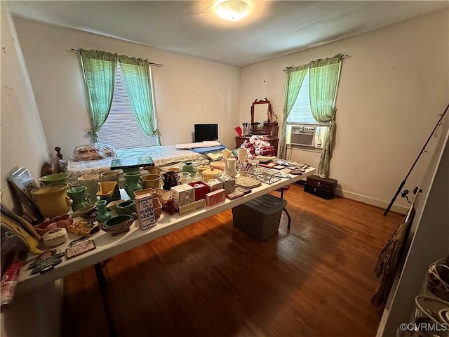 2528 Aldridge Ave, South Chesterfield, VA 23834 - office area featuring wood finished floors and cooling unit