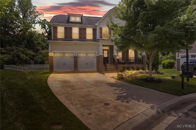 3057 Hunton Cottage Ln, Glen Allen, VA 23059 - view of front of house featuring concrete driveway and a garage