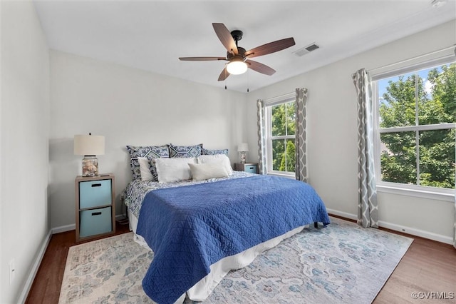 3057 Hunton Cottage Ln, Glen Allen, VA 23059 - bedroom featuring wood finished floors and ceiling fan