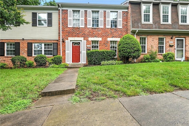 1593 Constitution Dr, Henrico, VA 23238 - view of property featuring a front yard and brick siding