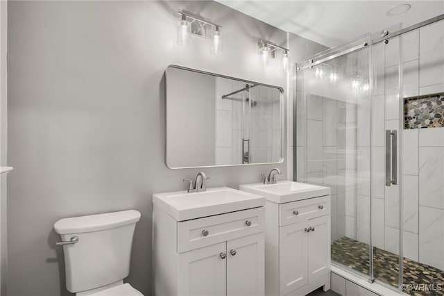 4712 Kyloe Ln, Moseley, VA 23120 - full bathroom with a stall shower and two vanities