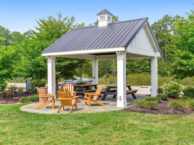341 Crofton Village Ter Unit Kd, Chesterfield, VA 23114 - view of patio / terrace with a gazebo