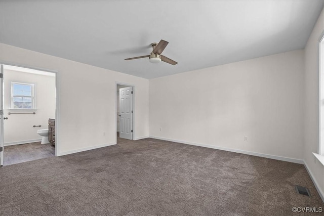 11325 Webb Rd, Disputanta, VA 23842 - empty room with carpet and ceiling fan
