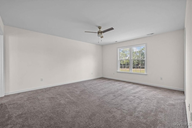 11325 Webb Rd, Disputanta, VA 23842 - carpeted spare room with a ceiling fan and baseboards