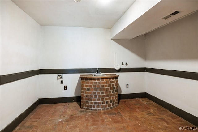 544 High St, Petersburg, VA 23803 - washroom with brick patterned floors