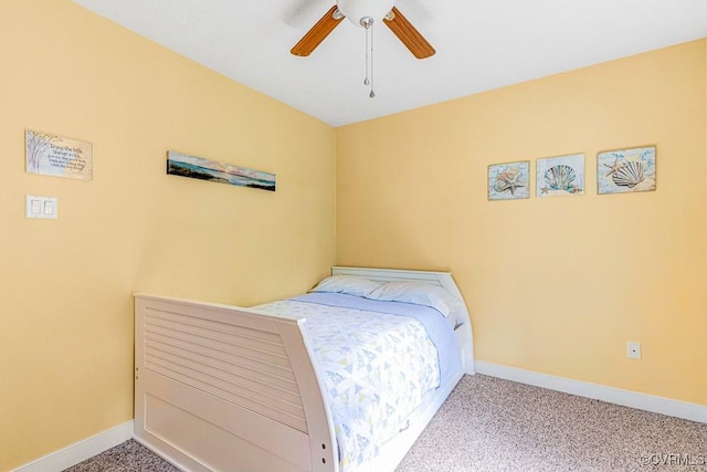 1382 Glebe Landing Rd, Center Cross, VA 22437 - bedroom with carpet flooring and ceiling fan