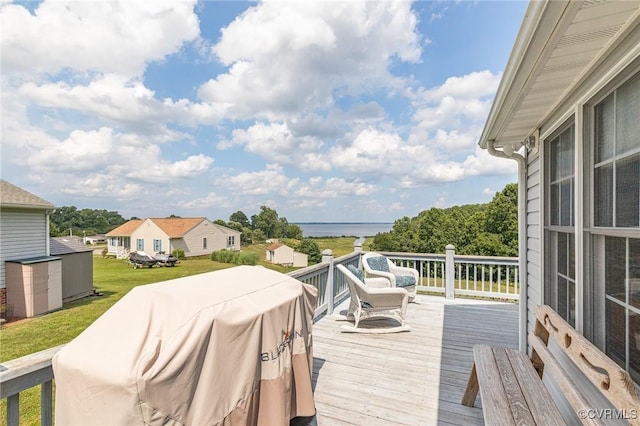 1382 Glebe Landing Rd, Center Cross, VA 22437 - deck with a lawn
