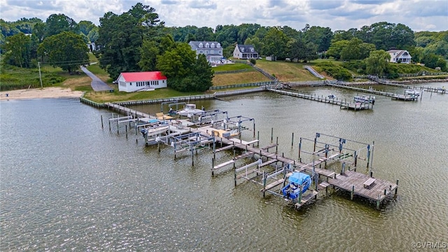 1382 Glebe Landing Rd, Center Cross, VA 22437 - dock area with boat lift and a water view