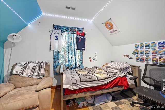 11906 Exbury Ter, Midlothian, VA 23114 - bedroom with vaulted ceiling and wood finished floors