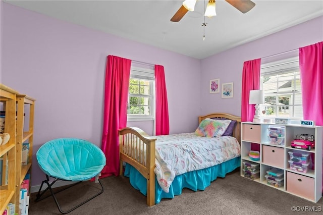 2210 W City Point Rd, Hopewell, VA 23860 - carpeted bedroom featuring ceiling fan