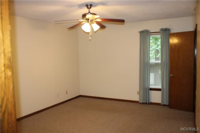 7401 Velvet Antler Dr, Midlothian, VA 23112 - empty room featuring a ceiling fan and carpet floors