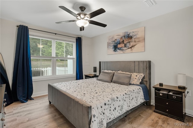 5845 Austin Woods Dr, North Chesterfield, VA 23234 - bedroom featuring wood finished floors and a ceiling fan