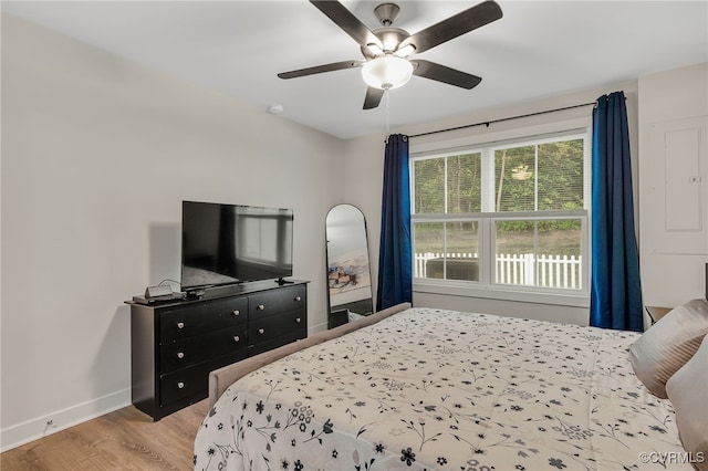 5845 Austin Woods Dr, North Chesterfield, VA 23234 - bedroom featuring wood finished floors and ceiling fan