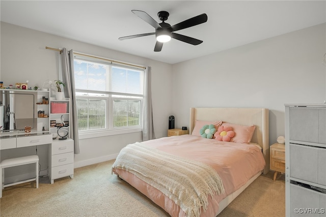 5845 Austin Woods Dr, North Chesterfield, VA 23234 - bedroom with light colored carpet and a ceiling fan